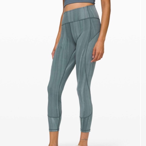Lululemon Green / Teal ish In Movement Tight Legging Pant | Size 4, 25” - Picture 1 of 6